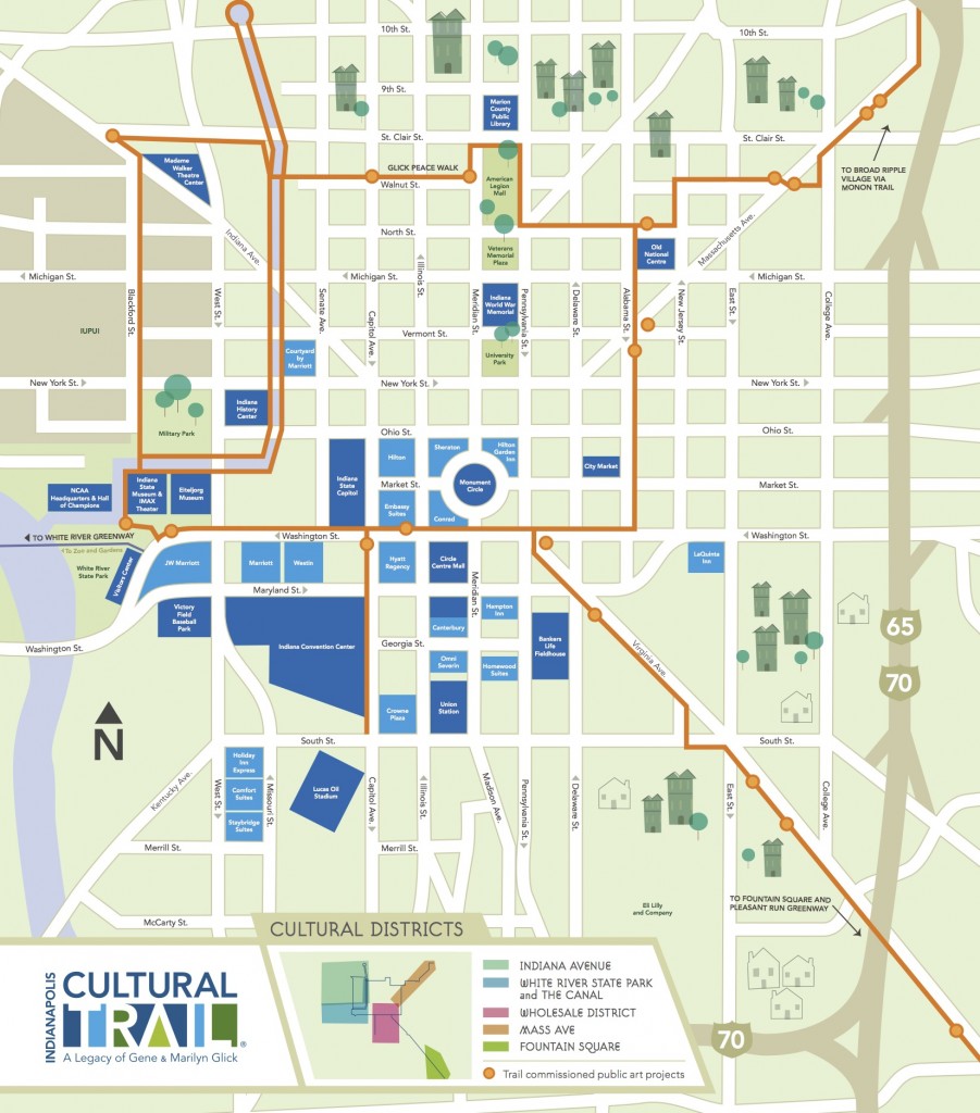 Indy Cultural Trail Map